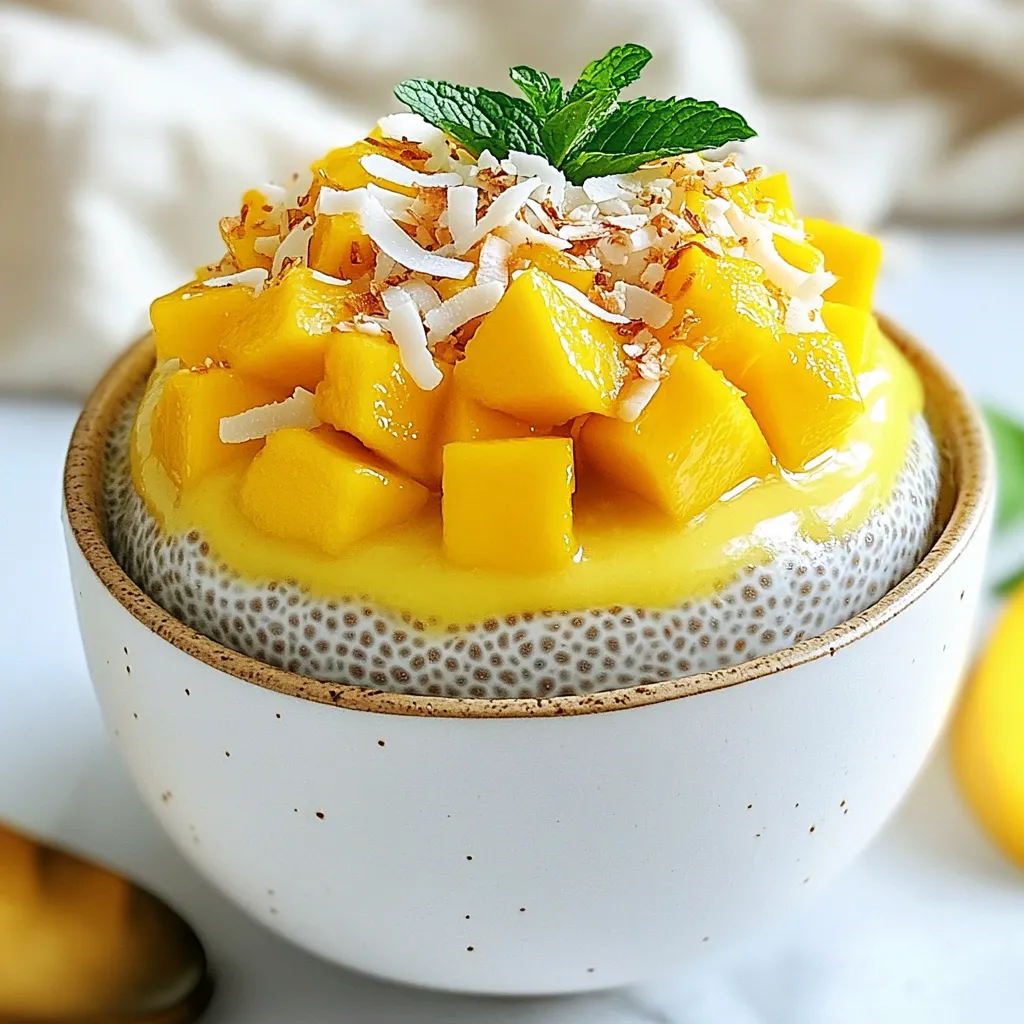 Mango Coconut Chia Pudding Einfach und Lecker Genießen