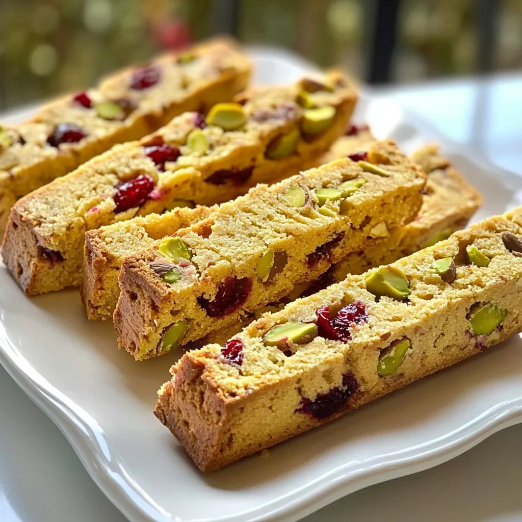 Pistazien-Cranberry-Biscotti Köstlich und Einfach Backen