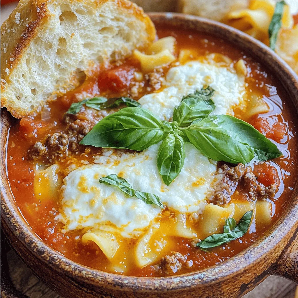 Einfache Lasagna Suppe Schnelle und leckere Idee