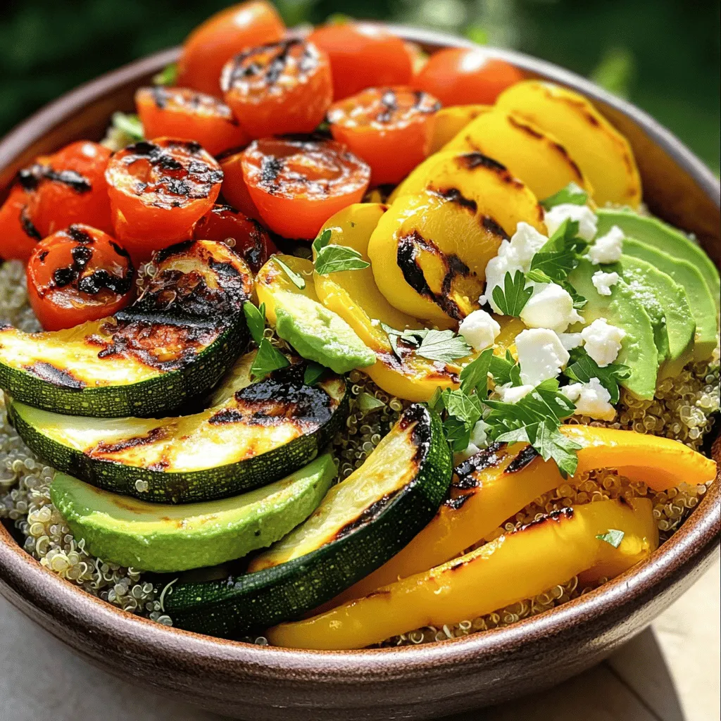 Grilled Veggie Quinoa Bowl Einfach und Lecker Zubereiten