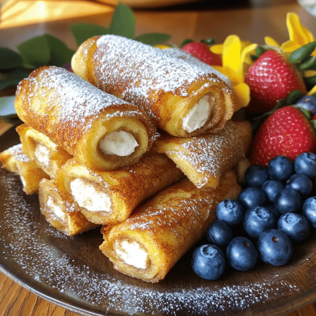 Zimtschnecken French Toast Roll-Ups Köstliches Rezept
