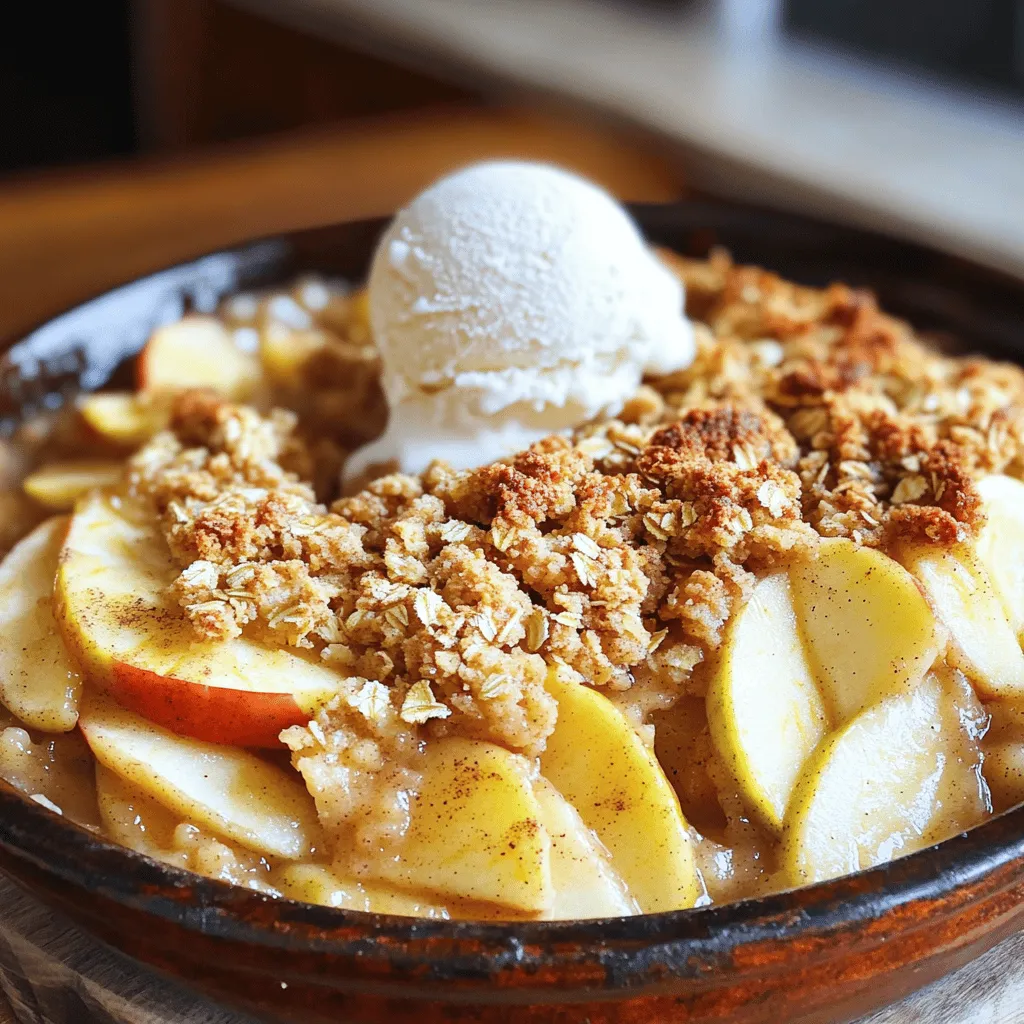 Cinnamon Apple Crumble Lecker und Einfach Zubereiten