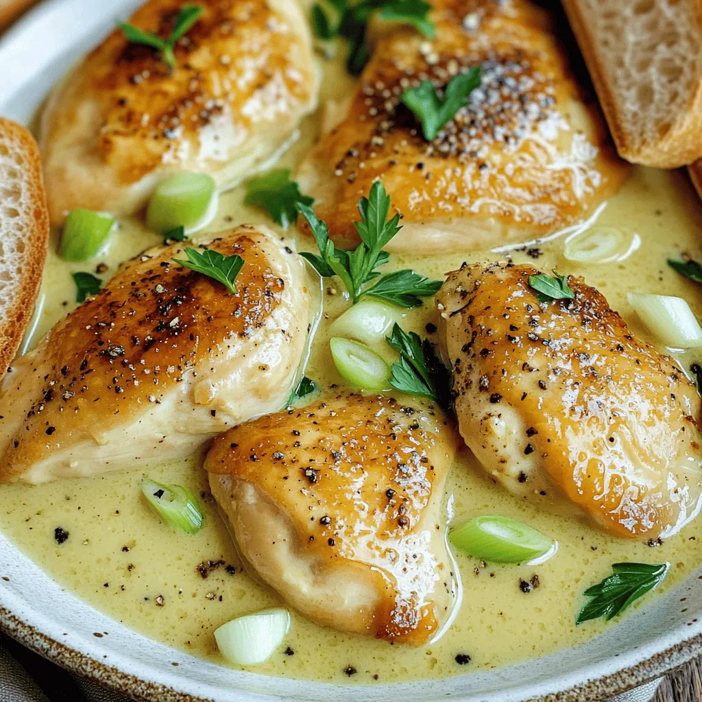 Irish Chicken in Whiskey Cream Sauce Einfach zubereiten