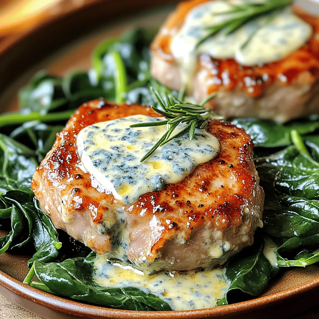 Schweinemedaillons mit Blauschimmelkäse-Sauce Genuss