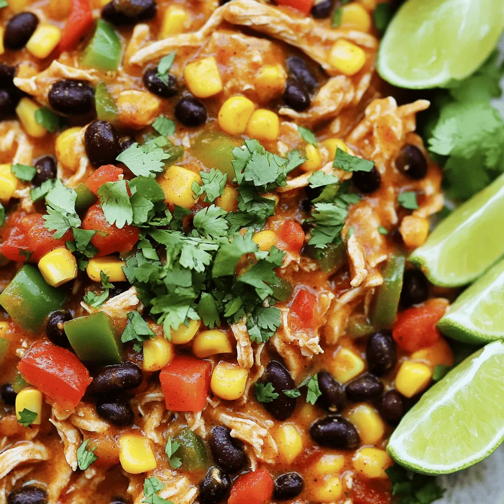 Für das Crockpot Fiesta-Hühnchen brauchst du einige frische und gesunde Zutaten. Hier sind die Hauptzutaten: