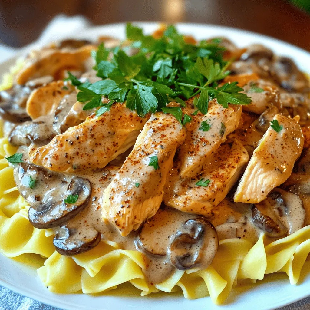 Homemade Chicken Stroganoff Einfaches Rezept für Genuss