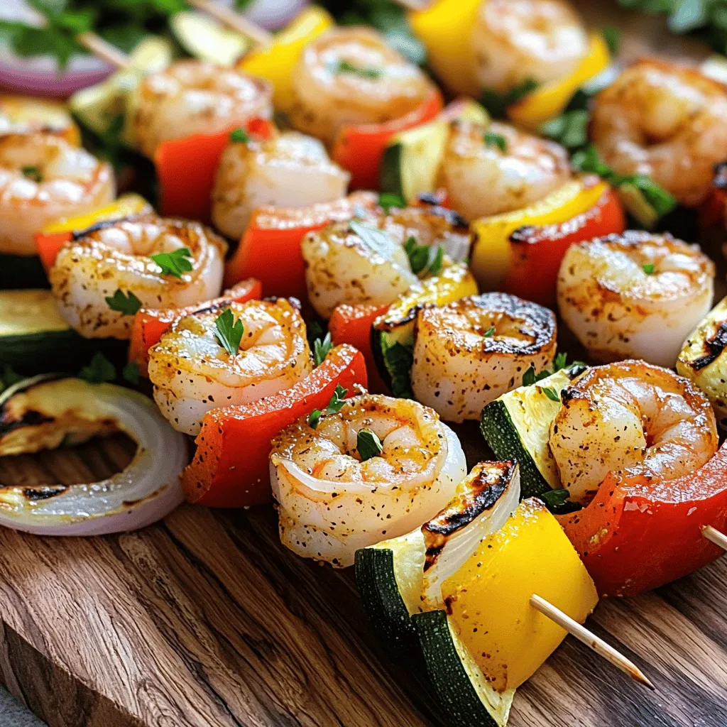 Gesunde Cajun Garnelen Spieße Schnelles Rezept