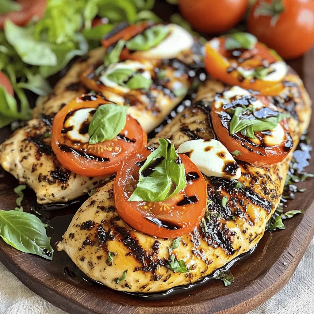 Grilled Chicken Caprese Köstliches Rezept für den Grill