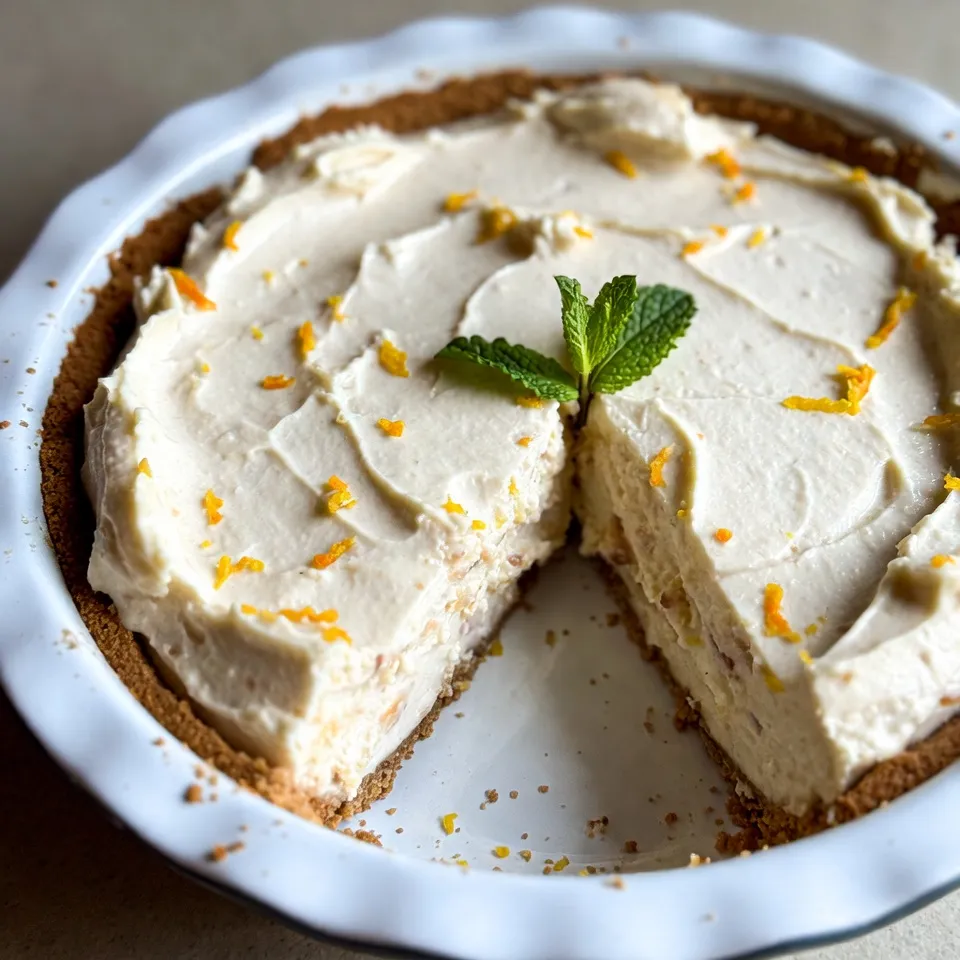 Orange Creamsicle Icebox Pie leichter Genuss