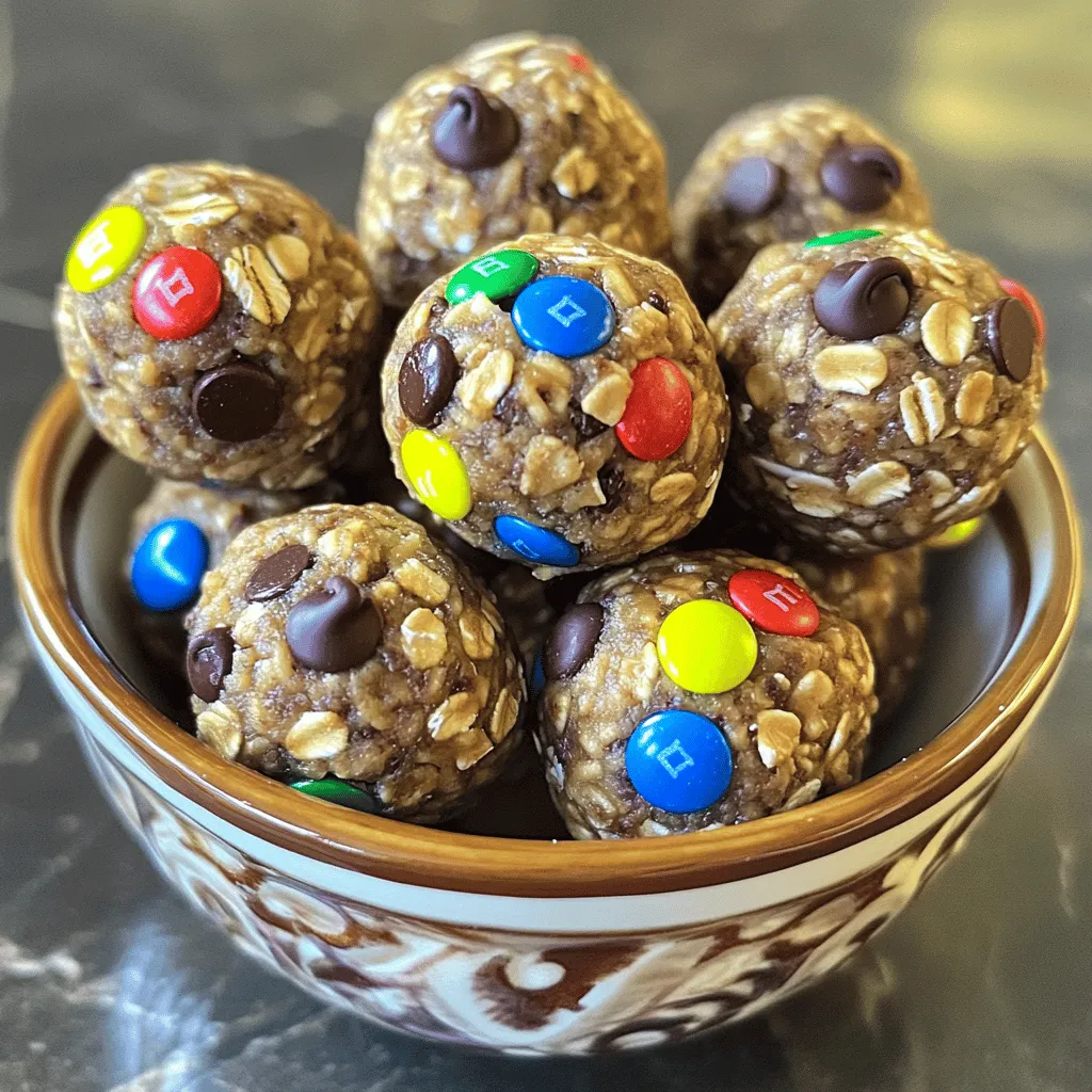 Die Zubereitung der Monster Cookie Protein Balls ist einfach und macht Spaß. Sie sind eine großartige Mischung aus Geschmack und Nährstoffen. Lass uns die benötigten Zutaten und die Schritte durchgehen.