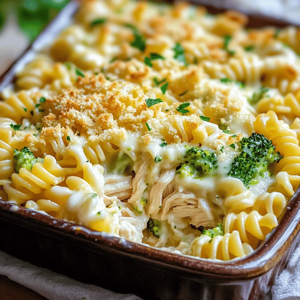 Schneller Quick Chicken Alfredo Bake für Jeden Anlass