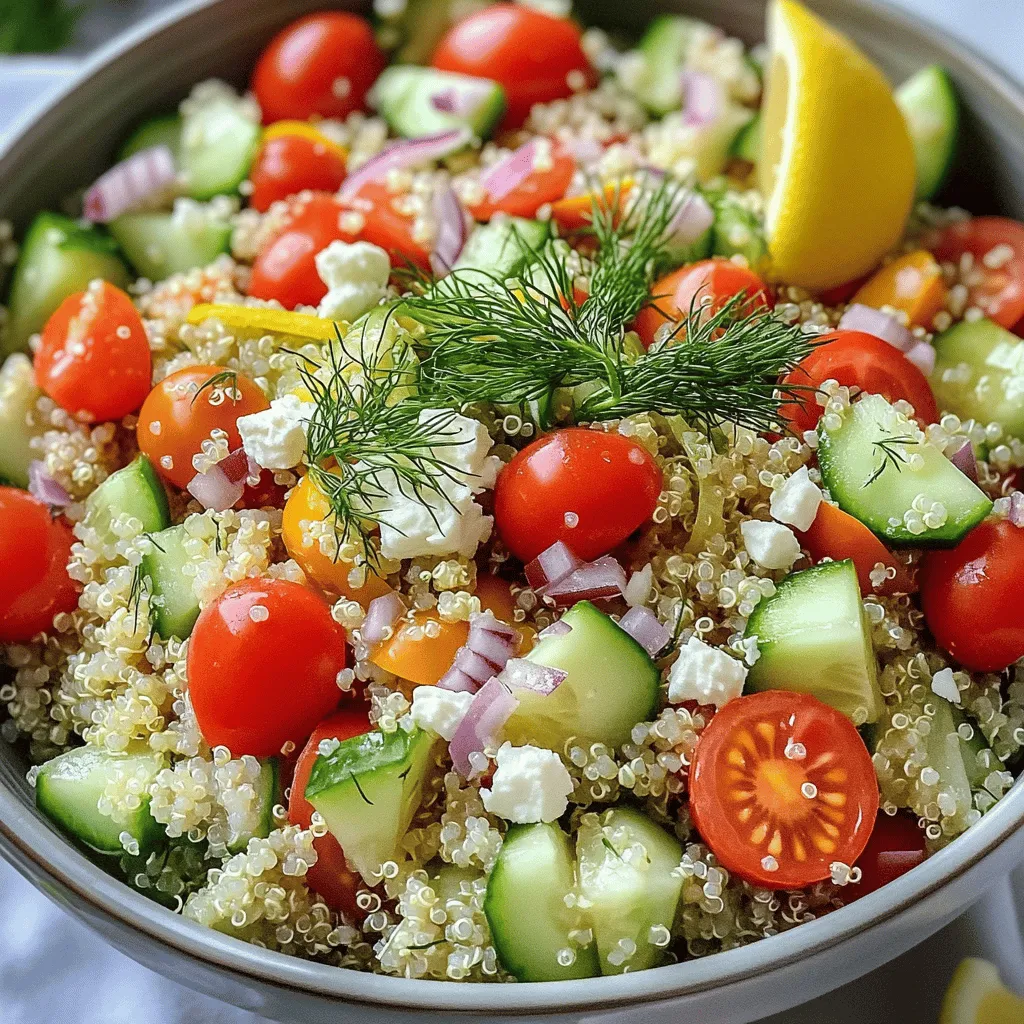 Lemon Dill Quinoa Salad Frisch und Nahrhaft genießen