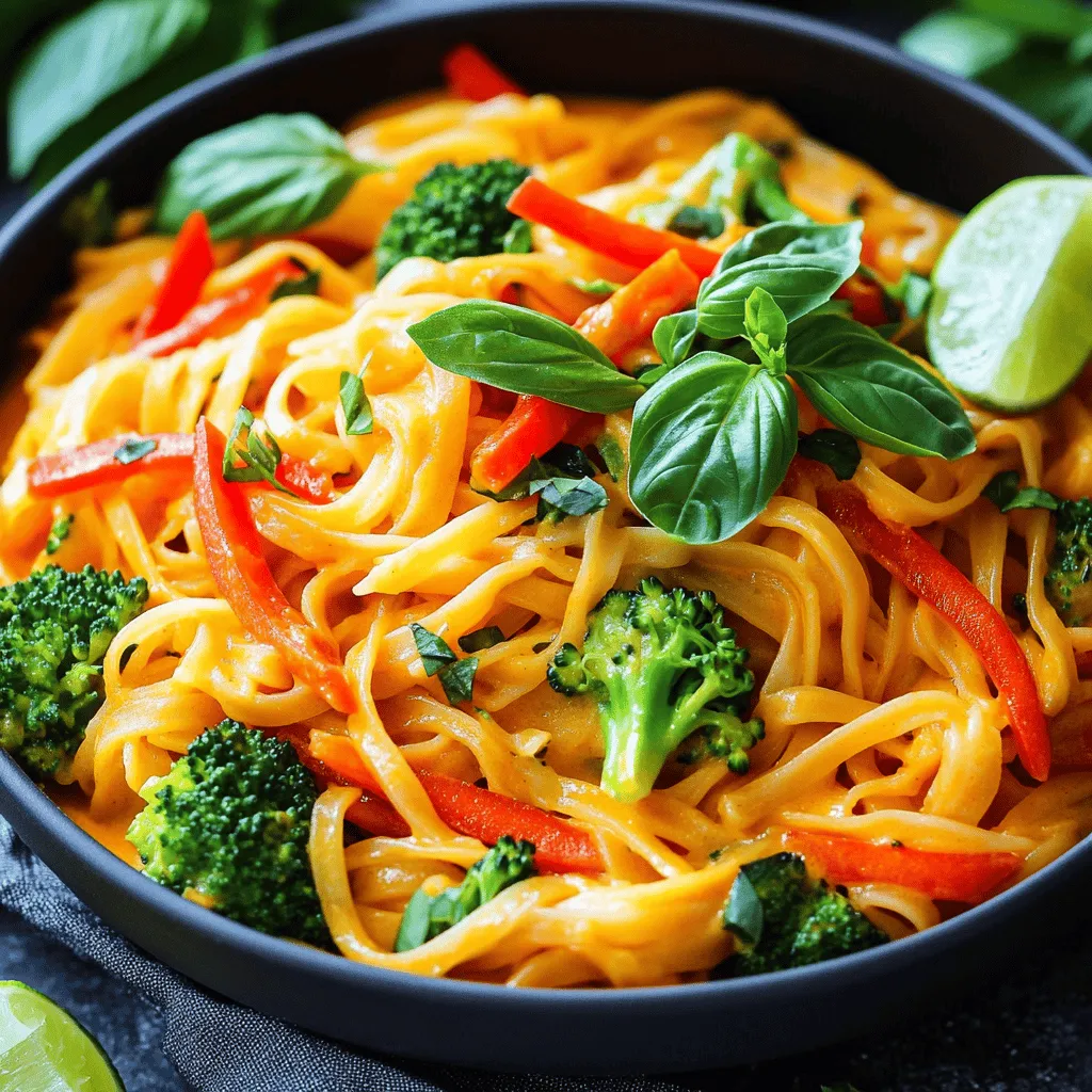 Thai Red Curry Noodles Einfach zubereiten und genießen