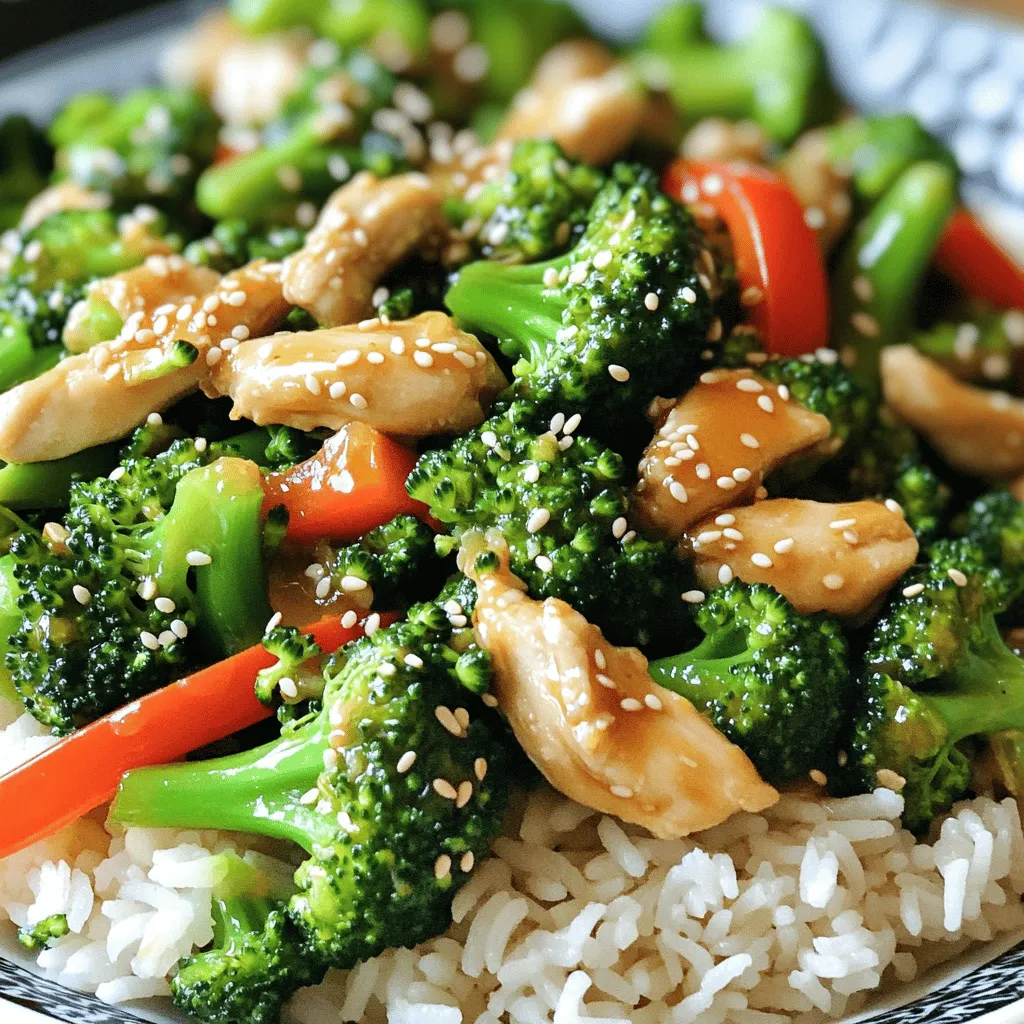 Chinesisches Hähnchen &#038; Brokkoli Wok Gericht lecker