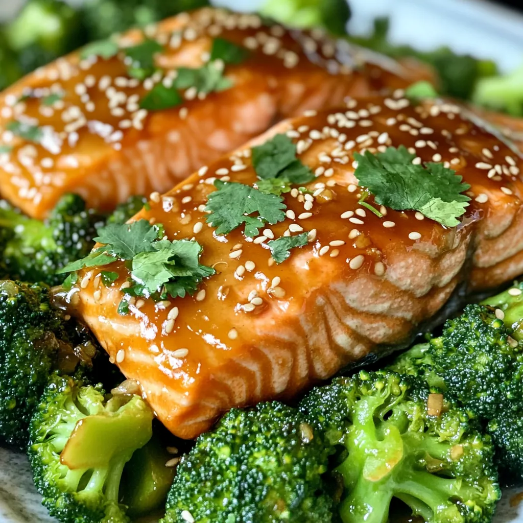 Honig Knoblauch Lachs &#038; Brokkoli Blechgericht Rezept