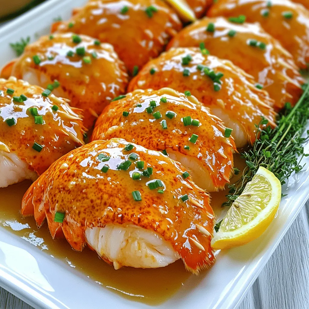 Die Hauptzutaten für Butter-poachierte Hummerschwänze sind einfach und frisch. Hier ist, was du brauchst: