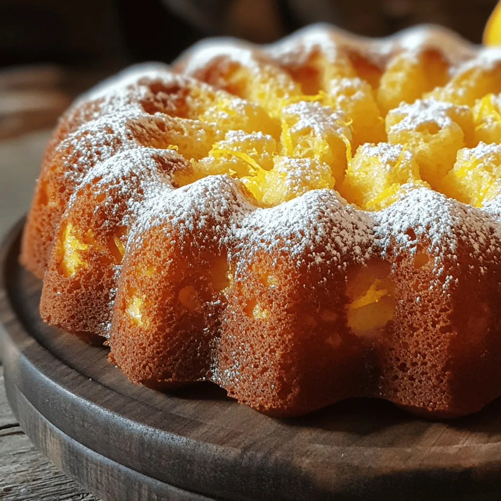 Zitronenpuddingkuchen lecker und einfach backen