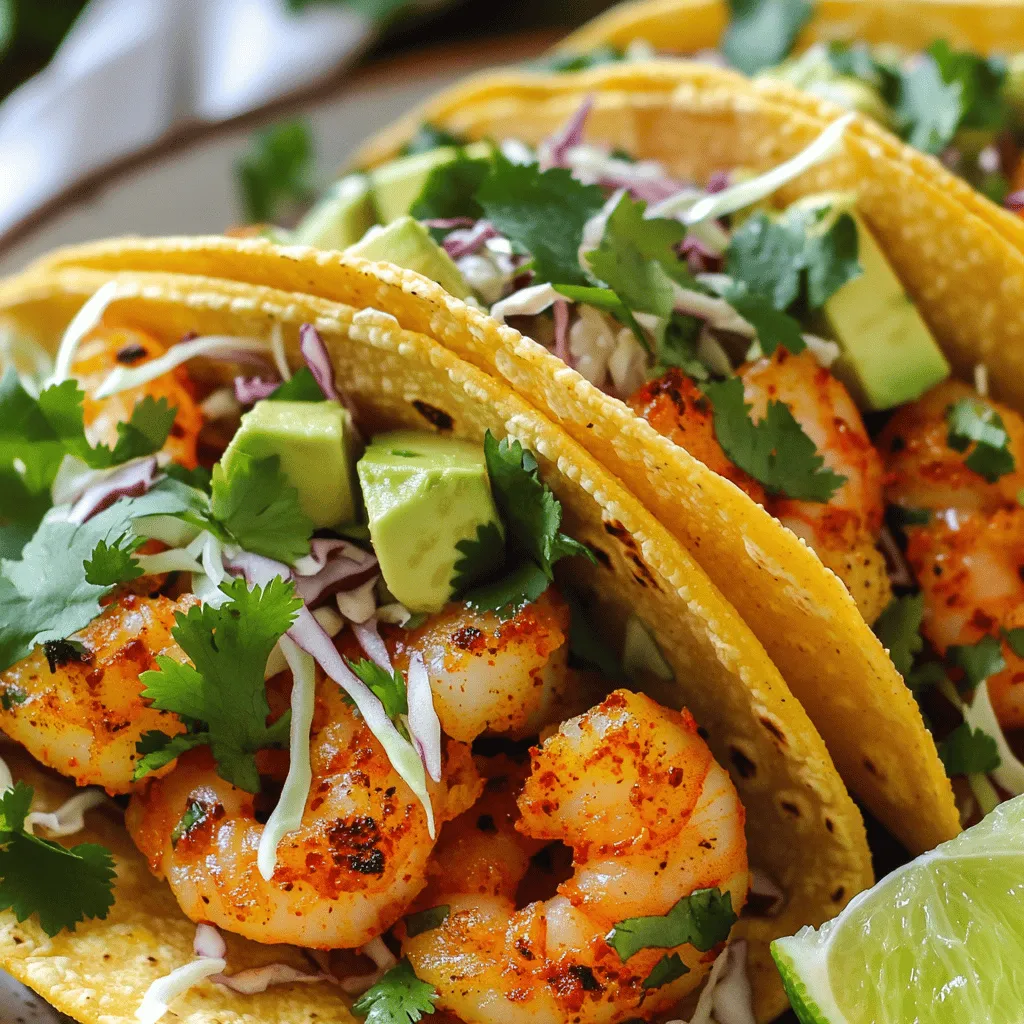 Spicy Garlic Shrimp Tacos Einfache und leckere Mahlzeit