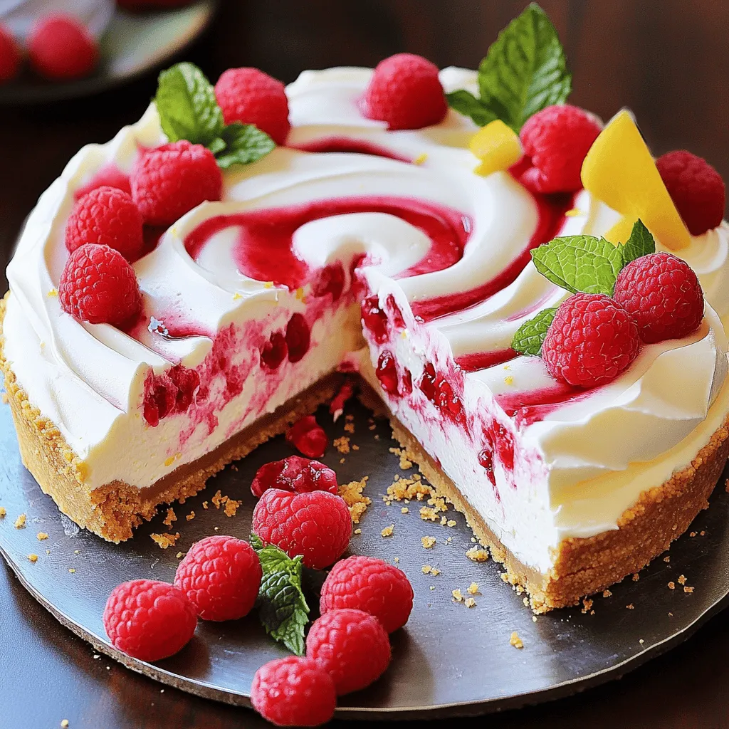 Lemon Raspberry Cream Cheesecake Frisch und Cremig