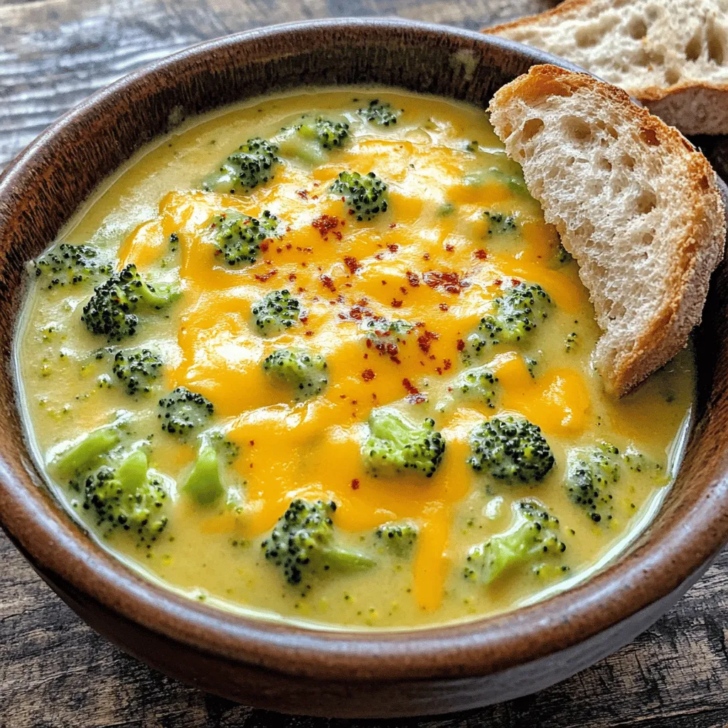 Slow Cooker Broccoli Cheese Soup Köstliches Rezept