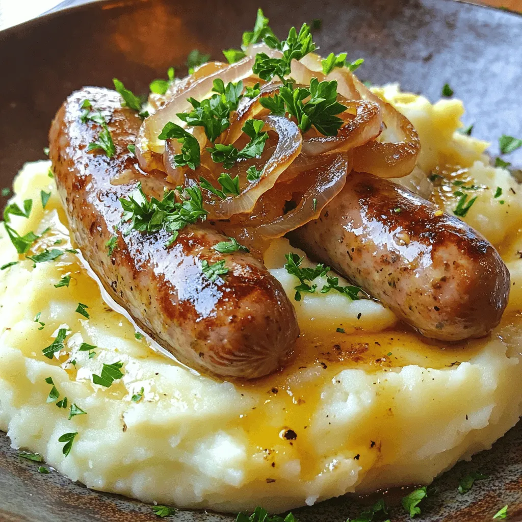Einfache Americanized Bangers and Mash Rezeptidee