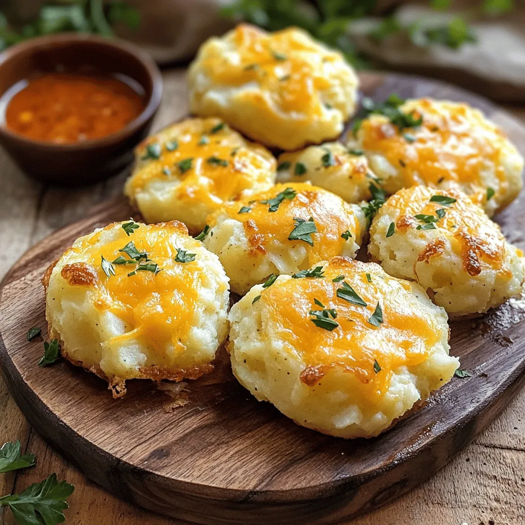 - 500 g Kartoffeln, geschält und gewürfelt - 100 g Cheddar-Käse, gerieben - 50 g Frischkäse