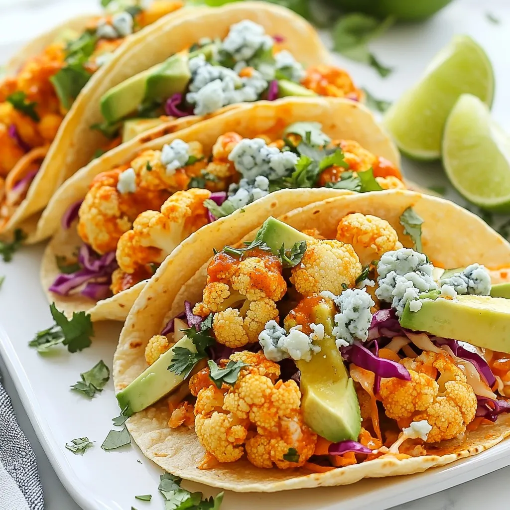 Buffalo Cauliflower Tacos Genussvolle Rezeptidee