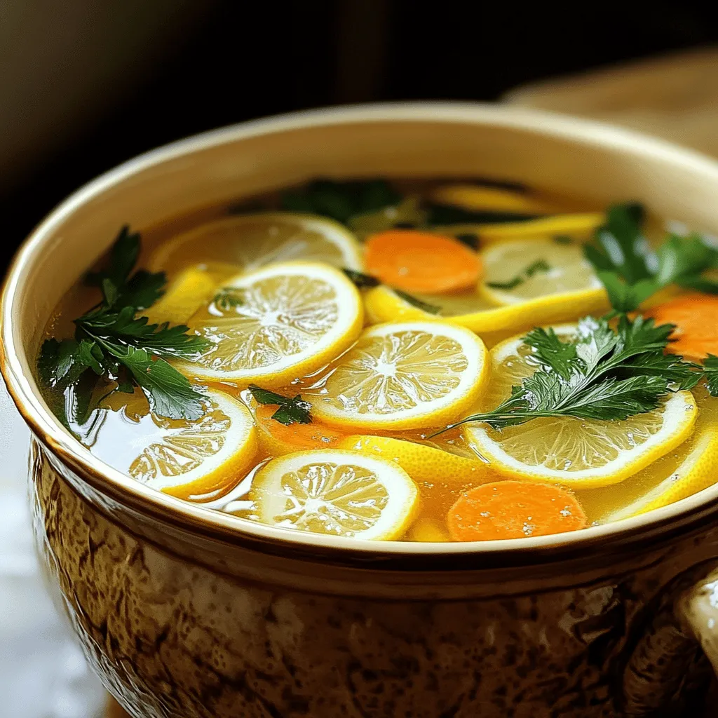 Um die Hühnchen-Zitronen-Reissuppe zuzubereiten, folgen Sie diesen einfachen Schritten: