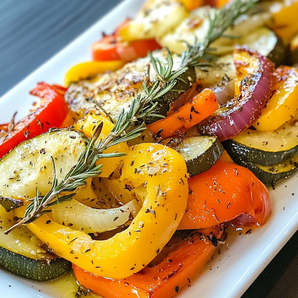 Garlic Herb Roasted Vegetables Lecker und Gesund