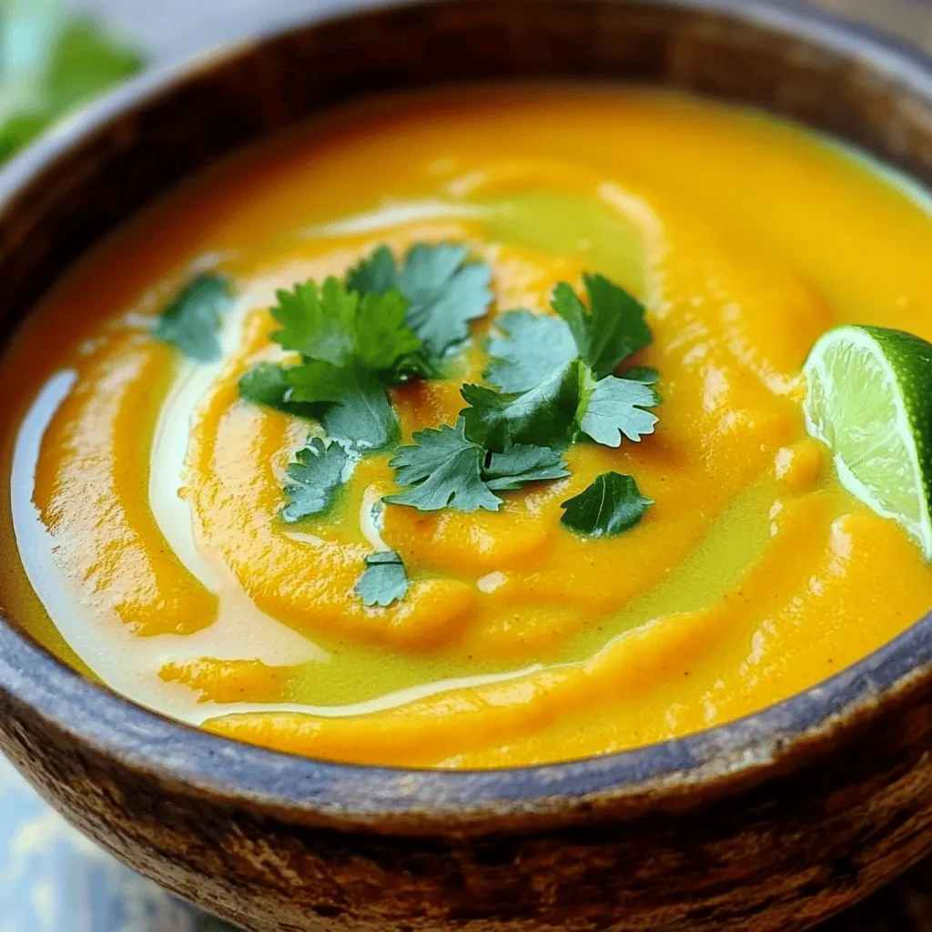 Coconut Curry Butternut Squash Soup Einfaches Rezept