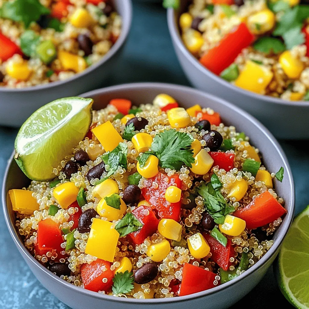 One-Pot Zesty Quinoa Fiesta Frisch und Einfache Mahlzeit