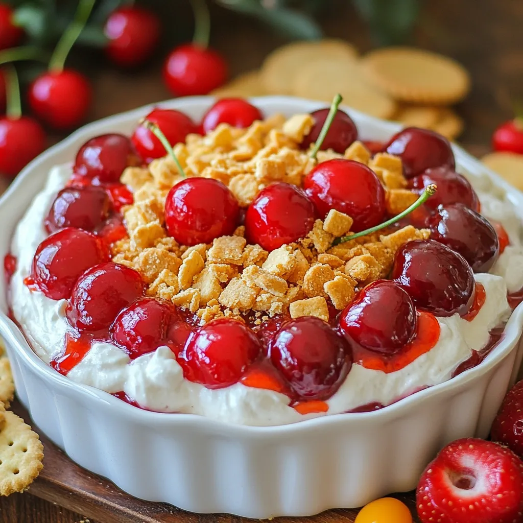 Cherry Cheesecake Dip Einfach und Lecker Rezept