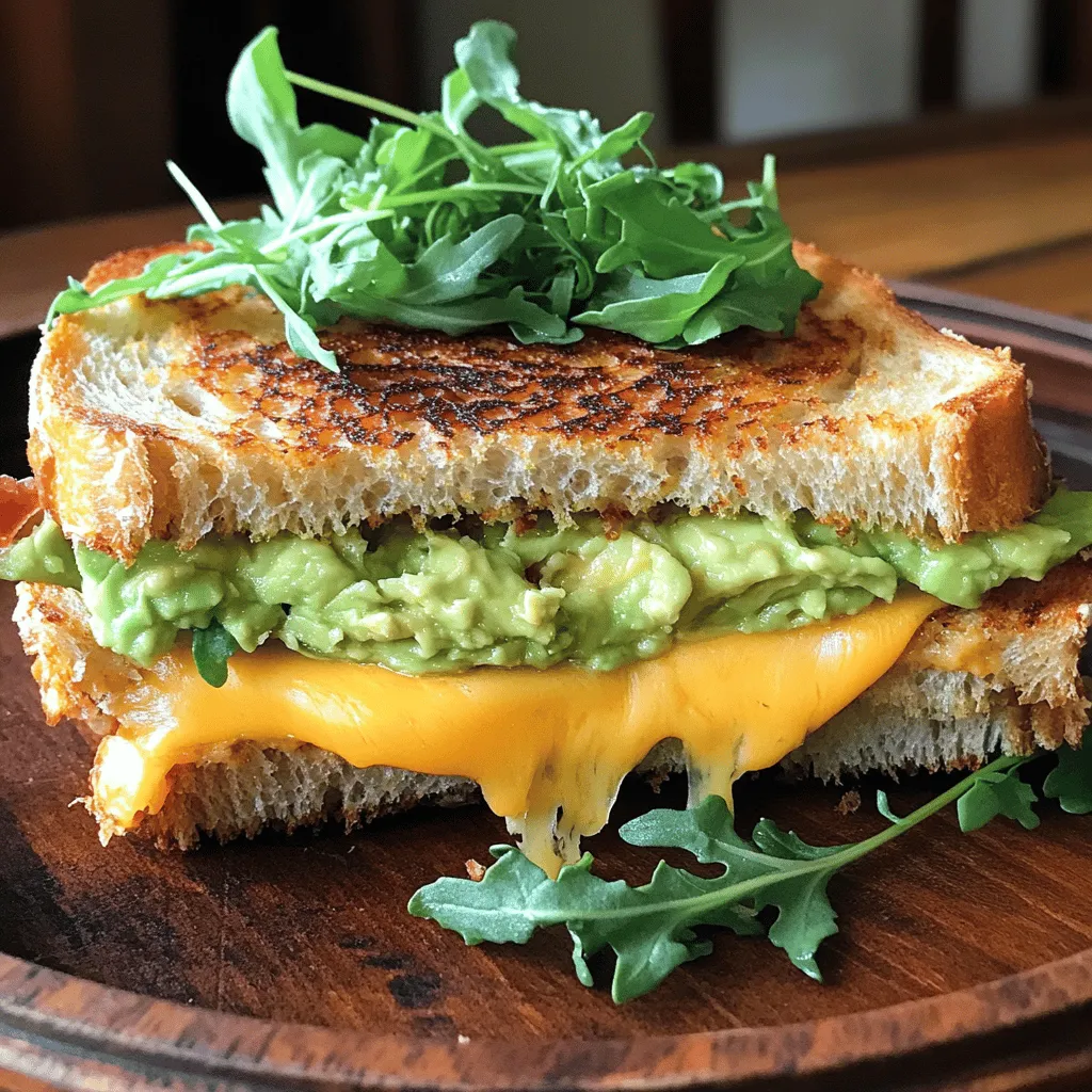 Avocado Bacon Grilled Cheese Sandwich Herzhaftes Rezept