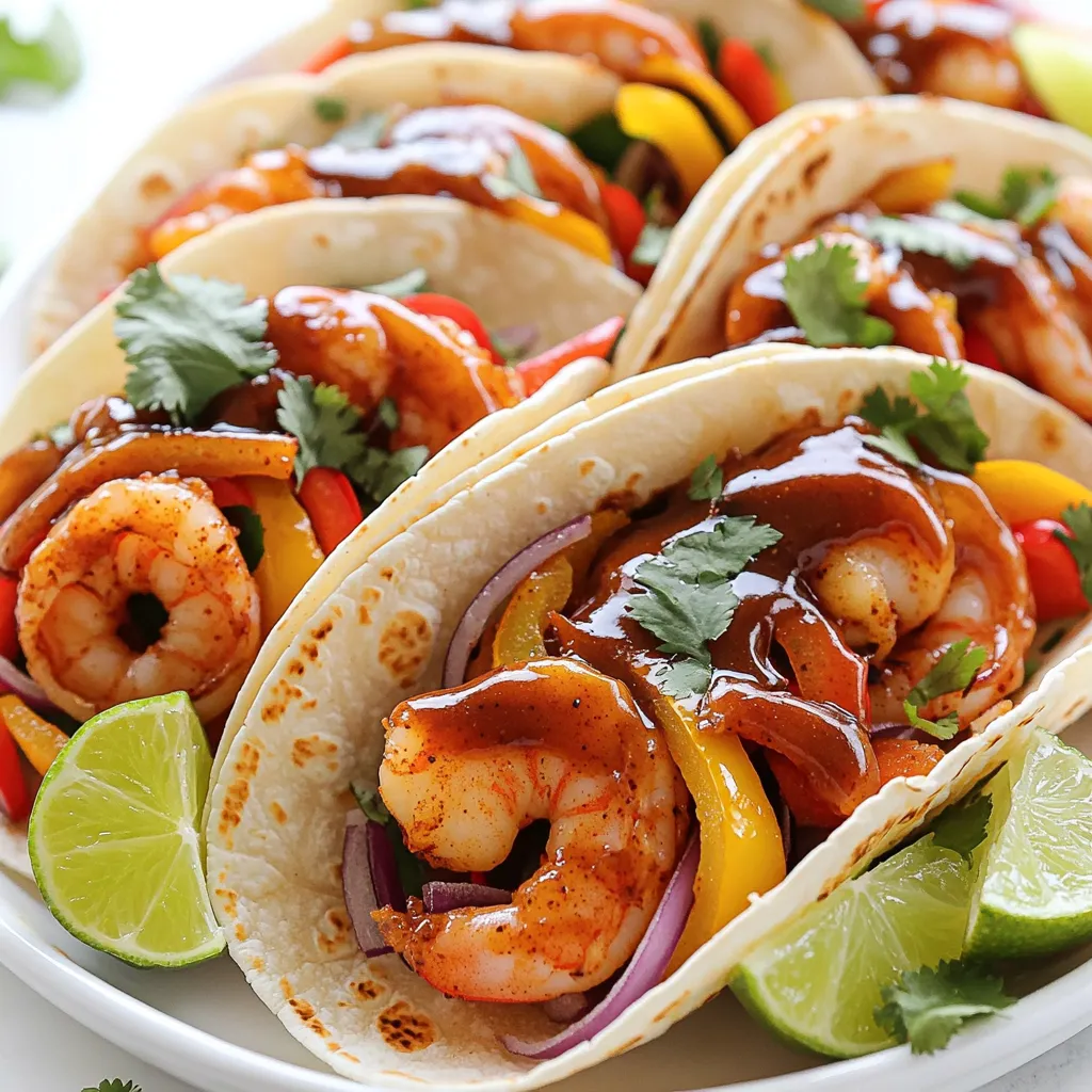 BBQ Shrimp Tacos Sheet Pan Einfache und schnelle Mahlzeit