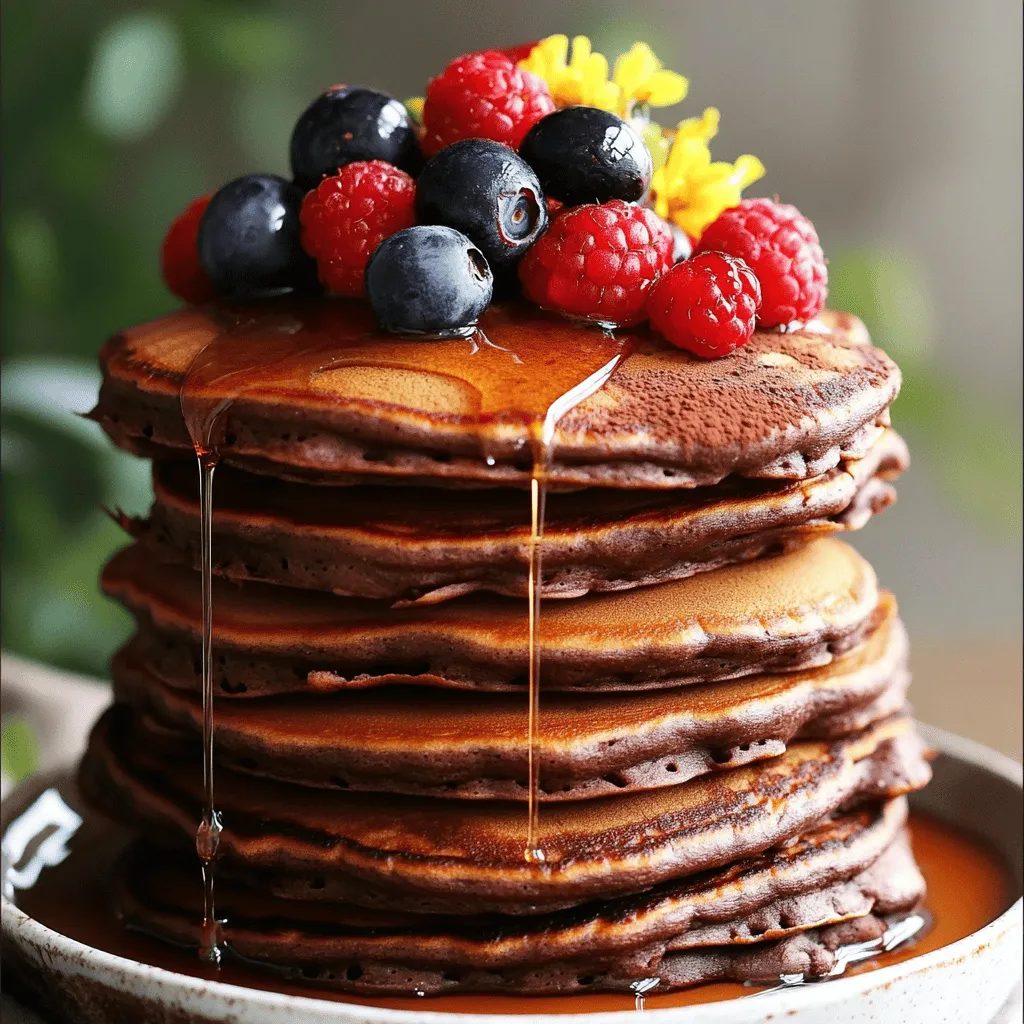 Schokoladen-Protein-Pfannkuchen Einfaches Rezept genießen