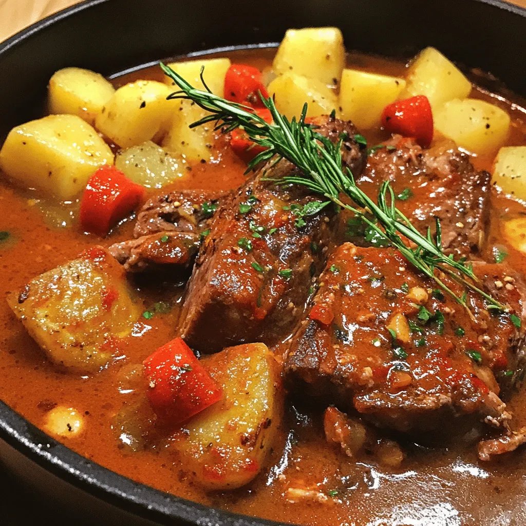 Polnisches Gulasch ist ein herzhaftes Gericht. Die Hauptzutaten sind einfach und leicht zu finden. Ich nutze oft Rindfleisch, Zwiebeln und Paprika. Diese Zutaten geben dem Gulasch einen tiefen Geschmack.