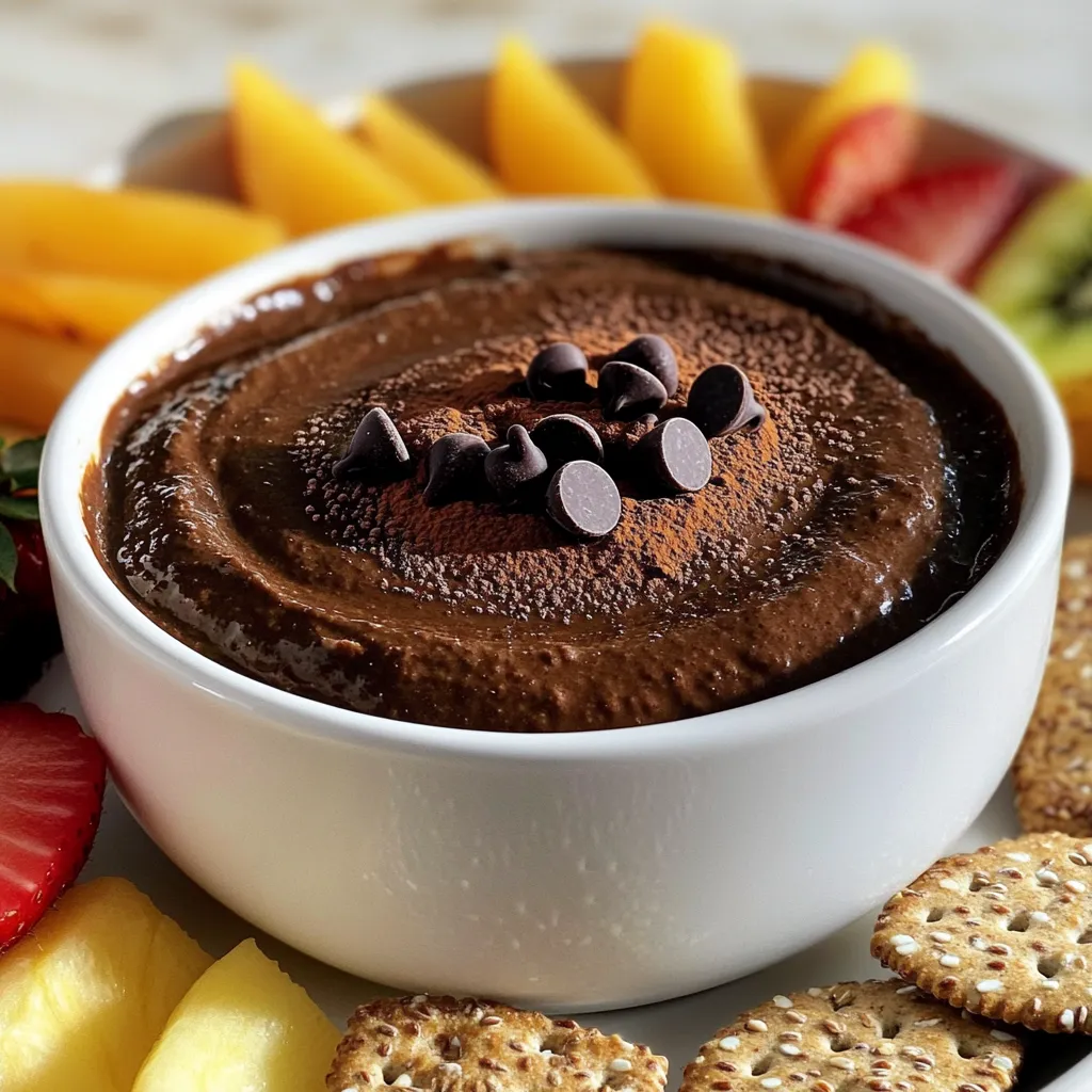 Brownie Batter Protein Dip Einfaches Rezept genießen