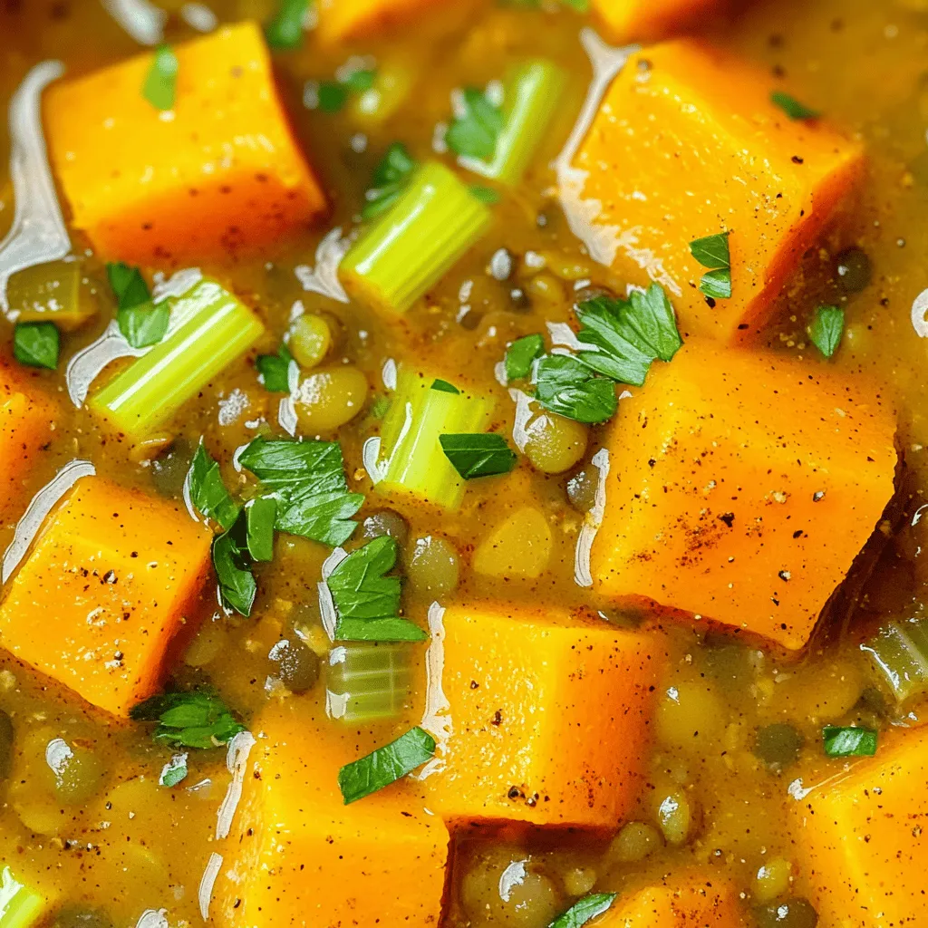 Slow Cooker Butternut Squash Lentil Stew Lecker Rezept