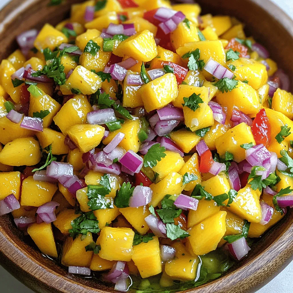 1. Spicy Mango Salsa Einfache und frische Delikatesse