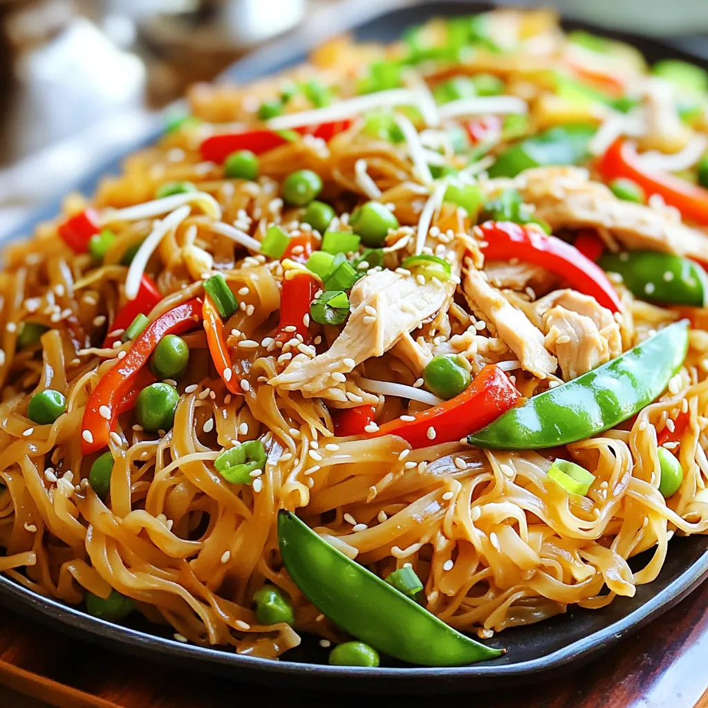 Chicken Chow Fun köstlich und einfach zubereiten