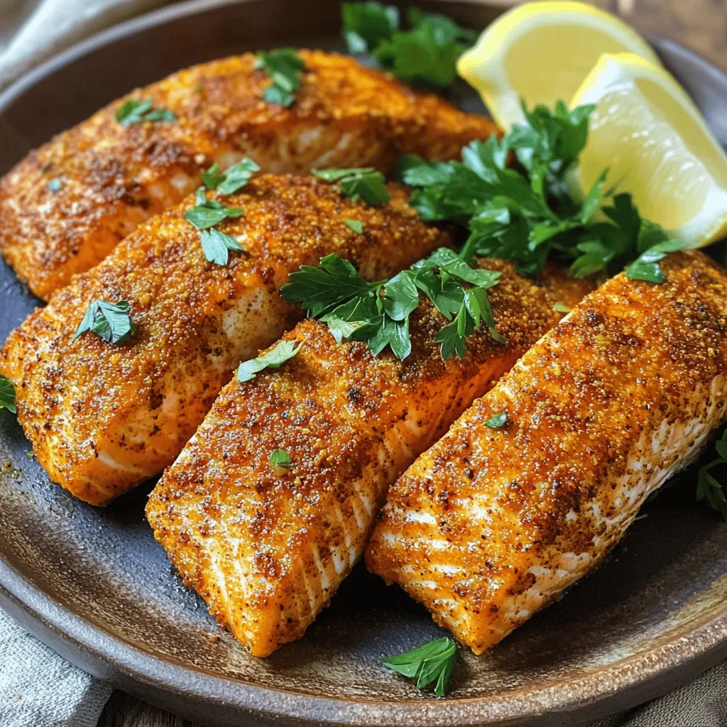 Crispy Cajun Air Fryer Salmon Zart und Knusprig