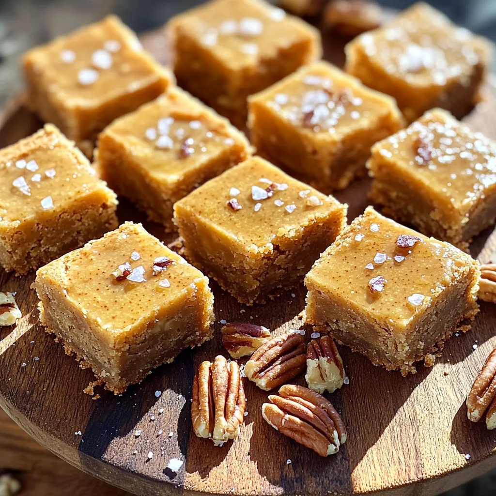 Brown Butter Maple Blondie Bites Köstliche Nascherei