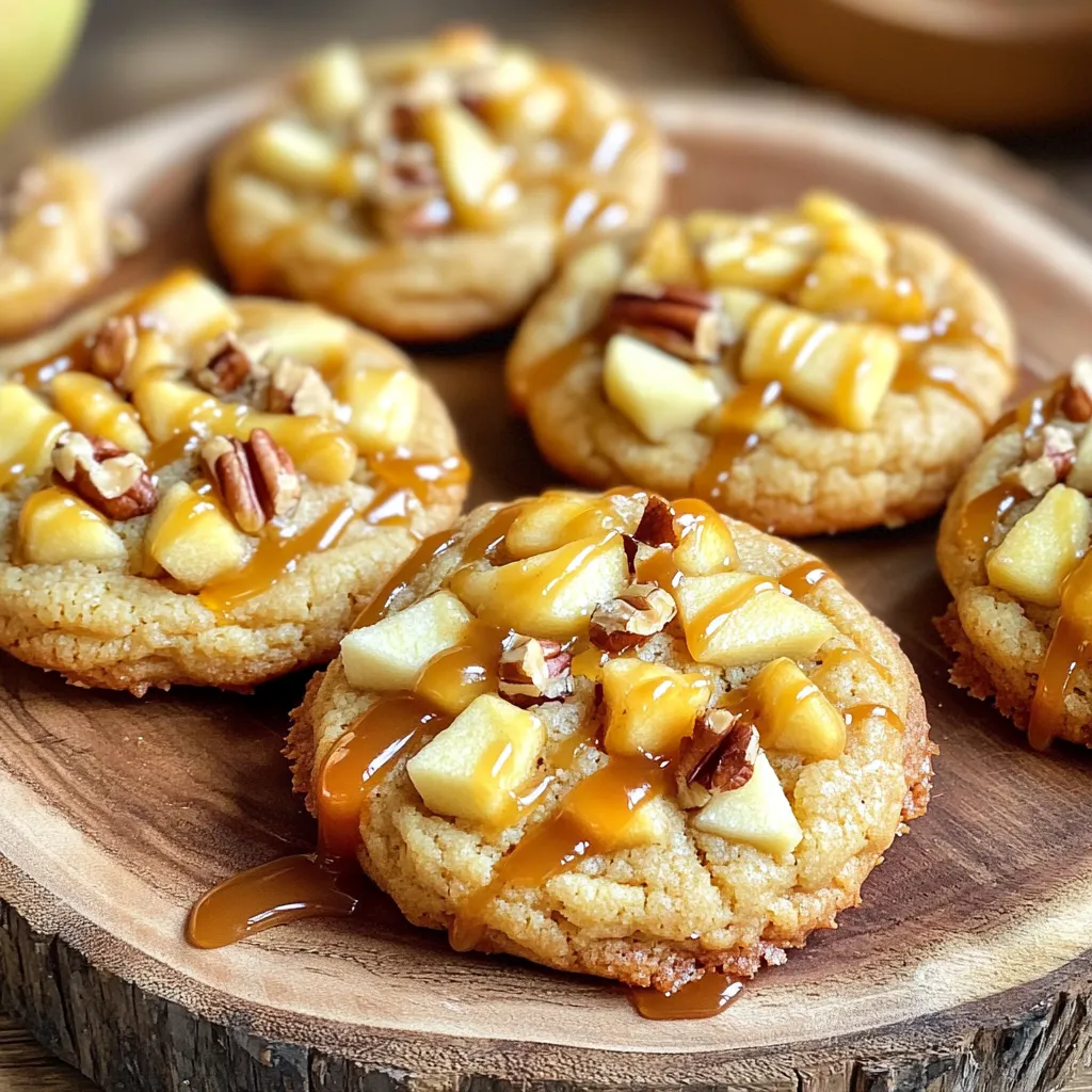 Caramel Apple Cheesecake Cookies Leckeres Rezept