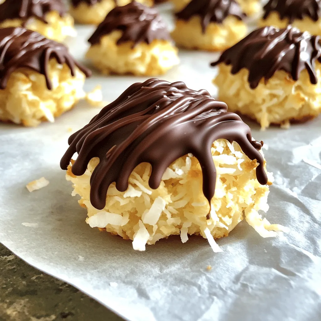 Schokoladen-Kokos-Macaroons Köstliches Rezept