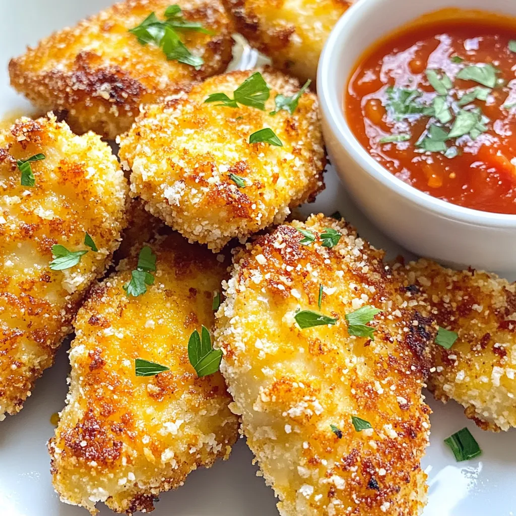 Knuspriges Air Fryer Parmesan Hähnchen Rezept
