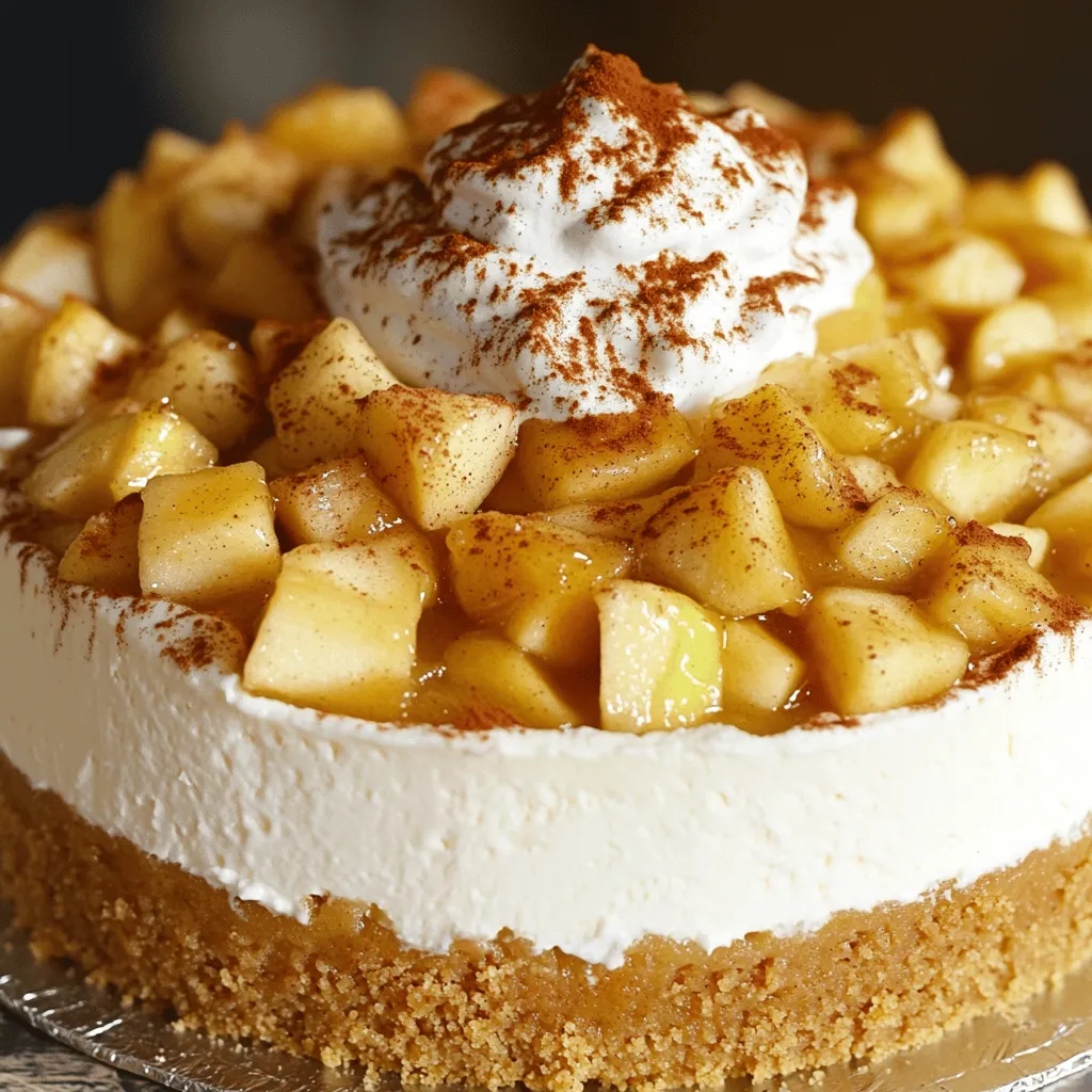 Leckere Apfelkuchen gefüllter Käsekuchen Rezept