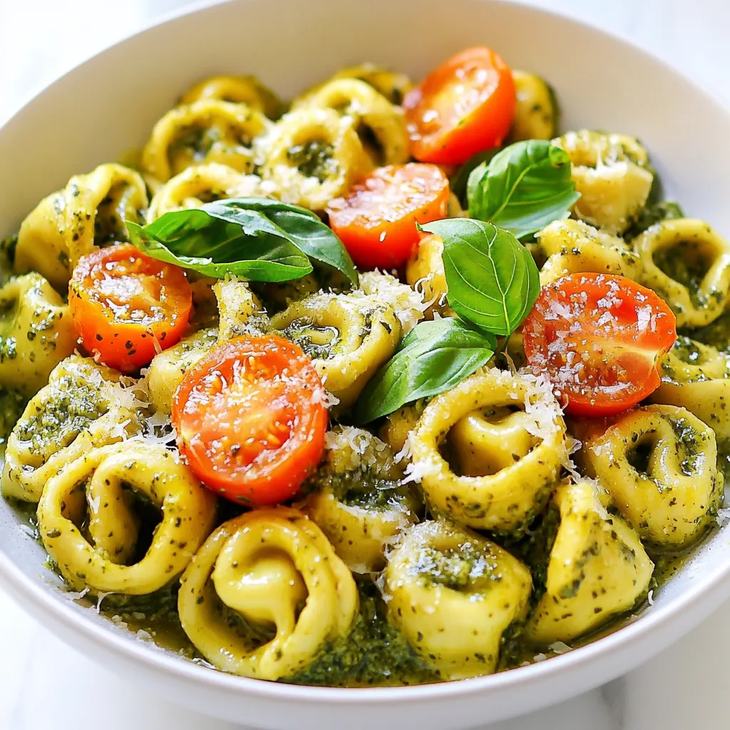Cremige Pesto Tortellini Pfanne Schnelles Rezept