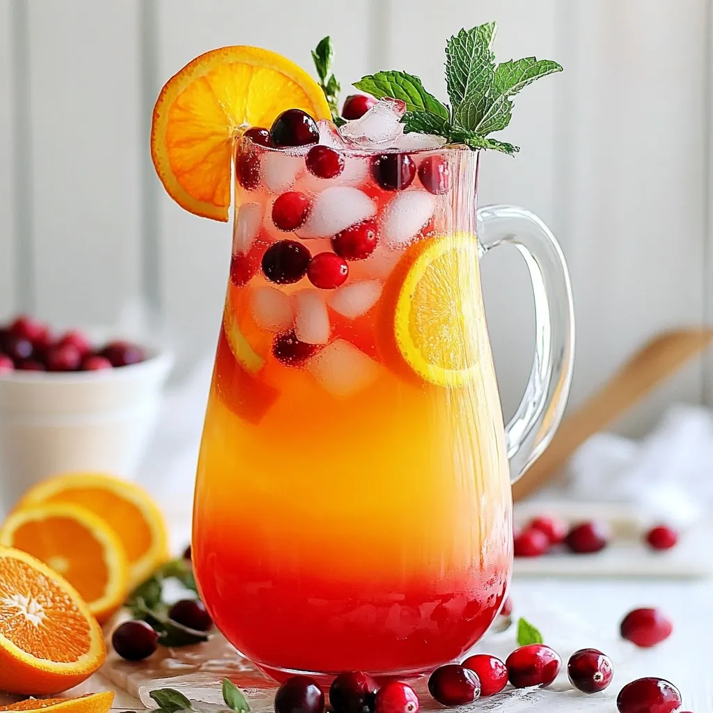 Cranberry Orange Punch Erfrischendes Sommergetränk