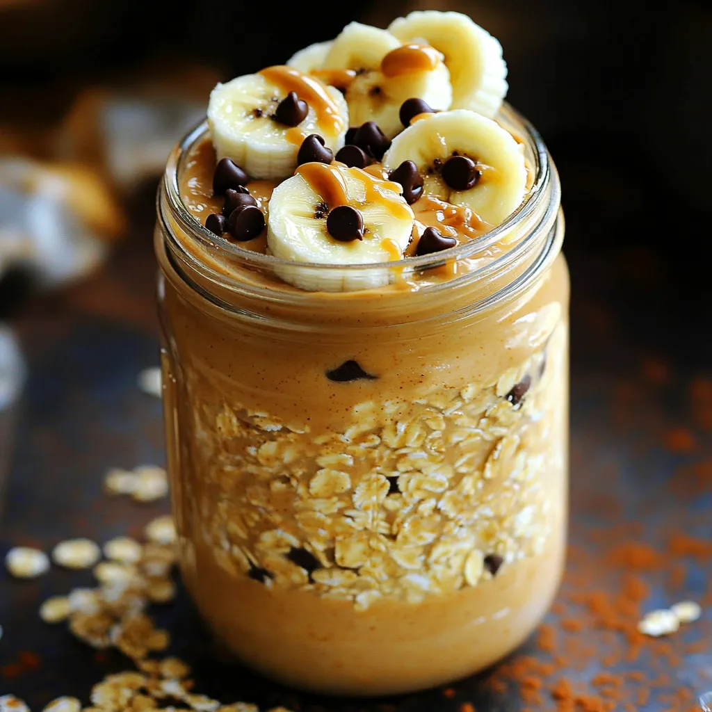 Peanut Butter Cookie Dough Overnight Oats Einfach und Lecker