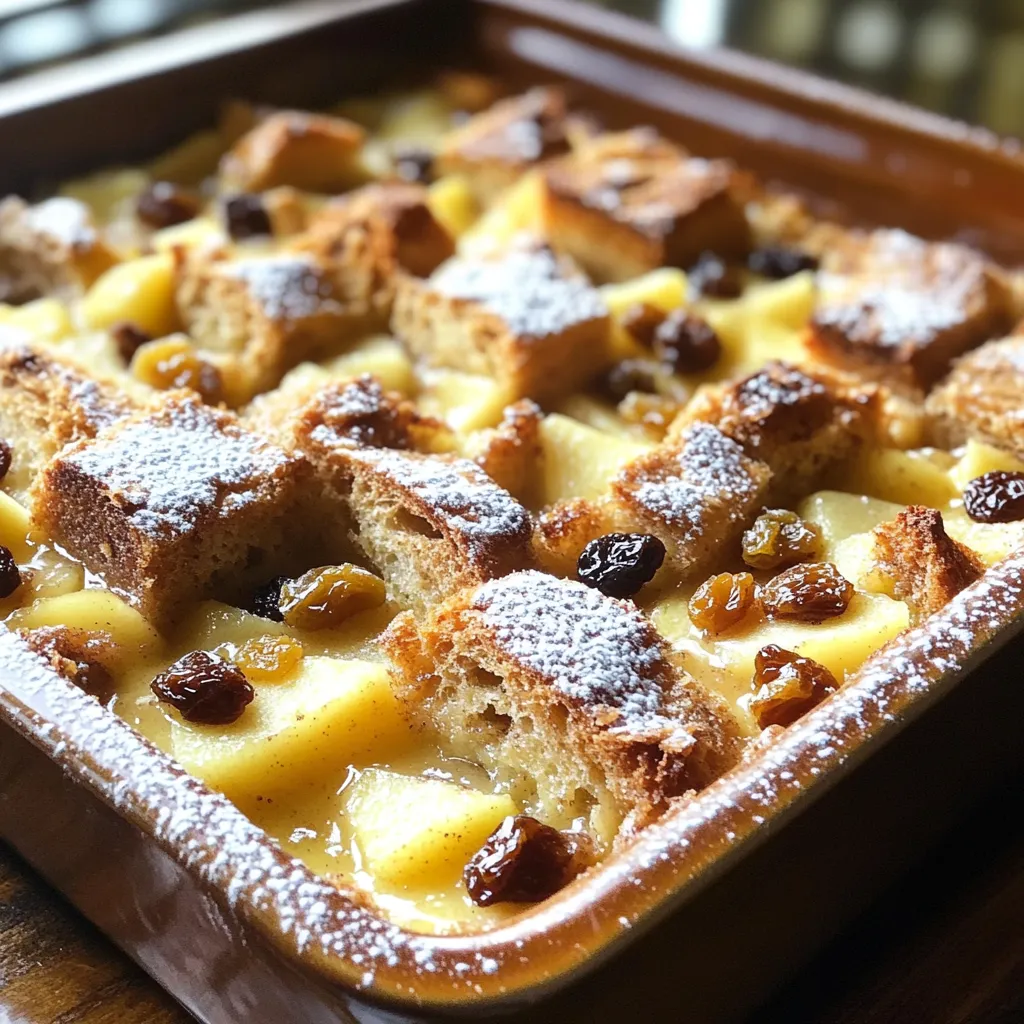 Apfel-Zimt-Brotpudding Cozy Einfaches Wohlfühlrezept